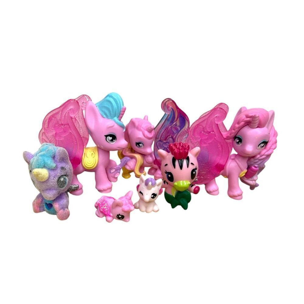 Hatchimals CollEGGtibles Unicorn Pony Mini Figure Lot of 7 Collectible Toys‎